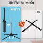 Aigostar Elsie Standing Fan with 7 Blades, 60 W, Diameter 41 cm, Quiet Standing Fan Oscillating 75°, 3 Speeds and Adjustable