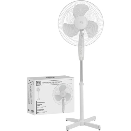 Genérico EMMA Ultra Quiet Standing Fan | 24h Shipping | 45 W | Low Consumption | High Power in 3 Speeds | Adjustable Height | 3