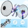 Taylor Swoden 7 Blades Powerful Standing Fan, 3 Speeds, 50 W Fans, Height Adjustable, Oscillating, Safety Grid, Stable Base,