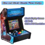 Unico VISCO Mini Arcade Bar Top con Gamepad Extra, Máquina Recreativa Doméstica, 12 Juegos VISCO Retro Originales Precargados,
