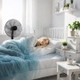Taylor Swoden 7 Blades Powerful Standing Fan, 3 Speeds, 50 W Fans, Height Adjustable, Oscillating, Safety Grid, Stable Base,