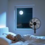 Taylor Swoden 7 Blades Powerful Standing Fan, 3 Speeds, 50 W Fans, Height Adjustable, Oscillating, Safety Grid, Stable Base,