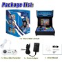 Unico VISCO Mini Arcade Bar Top con Gamepad Extra, Máquina Recreativa Doméstica, 12 Juegos VISCO Retro Originales Precargados,