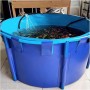Piscina sobre el suelo con marco,Estanque de Peces de Lona Circular Engrosada,Sobre El Suelo Piscinas De Marco,Revestimiento de