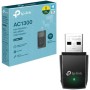TP-Link Archer T3U - Adaptador Wi-Fi AC1300, Receptor Wi-Fi, Doble Banda 5GHz (867Mbps) y 2GHz(400Mbps), MU-MIMO, USB 3.0,