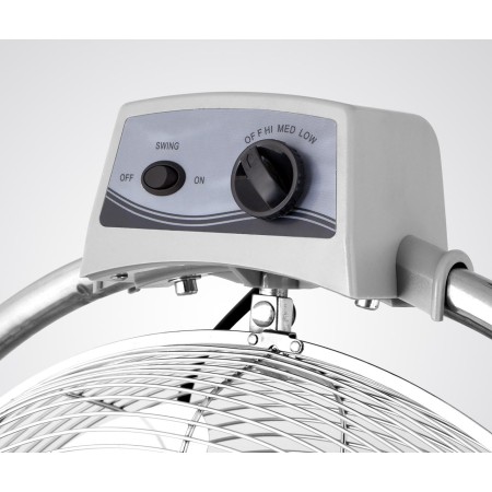 Orbegozo PWM 2147 Industrial Fan, Diameter 45 cm, 3 Ventilation Speeds, Remote Control, Anti-Tipping System, Multi-Swivelling