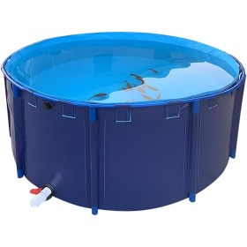 Piscina sobre el suelo con marco,Estanque de Peces de Lona Circular Engrosada,Sobre El Suelo Piscinas De Marco,Revestimiento de