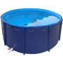 Piscina sobre el suelo con marco,Estanque de Peces de Lona Circular Engrosada,Sobre El Suelo Piscinas De Marco,Revestimiento de
