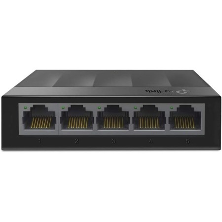 TP-Link LS1005G - Switch Ethernet de 5 Puertos (10/100/1000 Mbps, Velocidad hasta 2000 Mbps ,Plug and Play, sin Ventilador, no