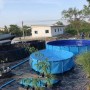 Piscina sobre el suelo con marco,Estanque de Peces de Lona Circular Engrosada,Sobre El Suelo Piscinas De Marco,Revestimiento de