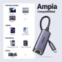 UGREEN Adaptador USB C a Ethernet Tarjeta de Red a RJ45 Gigabit 1000Mbps Adapter Type-C LAN Compatible con iPhone 17 Pro MAX Air