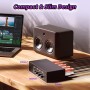 Caja de interruptores de audio auxiliar de 3,5 mm + RCA L/R, salida bidireccional, selector de audio estéreo BolAAzuL 4 x 1,