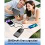 Power Bank 22.5W 20000mAh Bateria Externa Carga Rapida, Bateria Portatil PD3.0 QC4.0, Powerbank USB C Input & Output Compatible