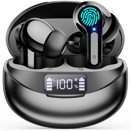 Auriculares Inalambricos Bluetooth Cascos lnalámbricos - Bluetooth 5.3 Reproducción de 35 Horas Hi-Fi Estéreo Auriculares