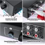 Caja de interruptores de audio auxiliar de 3,5 mm + RCA L/R, salida bidireccional, selector de audio estéreo BolAAzuL 4 x 1,
