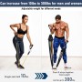 JATEKA Gomas Elasticas Musculacion, Elasticos Fitness Musculacion con 5 Diferentes Niveles Gomas Bandas Elasticas para Gimnasio