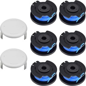 CHIHOLEN 6 Bobinas de Hilo para Cortabordes compatible con Ryobi RAC124 AC14RL3A, Bobina de Hilo de para Ryobi One+ 18V 24V 40V,