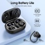 Auriculares Inalambricos Deportivos, Auriculares Bluetooth 5.3 con 4 HD Mic, Pantalla LED, 50H Cascos Inalambricos Bluetooth