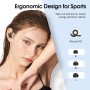 Auriculares Inalambricos Deportivos, Auriculares Bluetooth 5.3 con 4 HD Mic, Pantalla LED, 50H Cascos Inalambricos Bluetooth