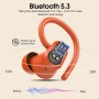 Auriculares Inalambricos Deportivos, Auriculares Bluetooth 5.3 con 4 HD Mic, Pantalla LED, 50H Cascos Inalambricos Bluetooth