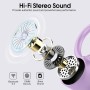 Auriculares Inalambricos Deportivos, Auriculares Bluetooth 5.3 con 4 HD Mic, Pantalla LED, 50H Cascos Inalambricos Bluetooth