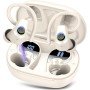 Auriculares Inalambricos Deportivos, Auriculares Bluetooth 5.3 con 4 HD Mic, Pantalla LED, 50H Cascos Inalambricos Bluetooth