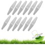 12pcs Cuchilla Desbrozadora, Cuchilla Desbrozadora Trituradora, Accesorios Cuchilla Desbrozadora Para Cortacésped Metal