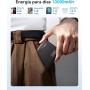 INIU Power Bank, Slimmest USB C Triple 3A de Alta Velocidad 10000mAh Bateria Externa, Bateria Portatil con Linterna para iPhone