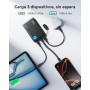 INIU Power Bank, Slimmest USB C Triple 3A de Alta Velocidad 10000mAh Bateria Externa, Bateria Portatil con Linterna para iPhone