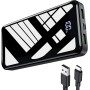 Power Bank 27000mAh, 22,5W PD20W Batería Externa Carga Rápida Powerbank Portátil con Pantalla LED para Teléfonos