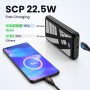 Power Bank 27000mAh, 22,5W PD20W Batería Externa Carga Rápida Powerbank Portátil con Pantalla LED para Teléfonos