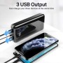 Power Bank 27000mAh, 22,5W PD20W Batería Externa Carga Rápida Powerbank Portátil con Pantalla LED para Teléfonos