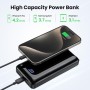 Power Bank 27000mAh, 22,5W PD20W Batería Externa Carga Rápida Powerbank Portátil con Pantalla LED para Teléfonos