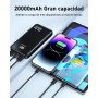 Power Bank 22.5W 20000mAh Bateria Externa Carga Rapida, Bateria Portatil PD3.0 QC4.0, Powerbank USB C Input & Output con