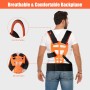 Bindokun Arnes Desbrozadora, Confort Arnés para Desbrozadora Universal, Doble Hombro Correa Desbrozadora, Chaleco de Adjuestable