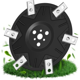 EOPUOZS Disco de 6 Cuchillas Compatible con Worx Landroid, M500, M700, WR167E, WR141E, Vision M600, Disco de Cuchillas Reforzado