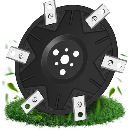 EOPUOZS Disco de 6 Cuchillas Compatible con Worx Landroid, M500, M700, WR167E, WR141E, Vision M600, Disco de Cuchillas Reforzado