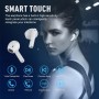 Auriculares Inalámbricos,In Ear Auriculares Bluetooth 5.3 con Cancelacion Ruido HD Mic, 50H HiFi Estéreo Cascos, Control Táctil,
