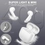 Auriculares Inalámbricos,In Ear Auriculares Bluetooth 5.3 con Cancelacion Ruido HD Mic, 50H HiFi Estéreo Cascos, Control Táctil,