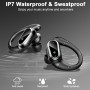 Auriculares Inalambricos Deportivos, Auriculares Bluetooth 5.3 con HD Mic y Reducción de Ruido ENC, 50H Cascos Inalambricos