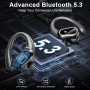 Auriculares Inalambricos Deportivos, Auriculares Bluetooth 5.3 con HD Mic y Reducción de Ruido ENC, 50H Cascos Inalambricos