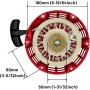 YGQ Rewind Starter Pull Start Assembly con cuerda de tracción GX160 para Honda GX120 GX160 GX200 28400-ZH8-013ZA 28400-ZH8-13YA,