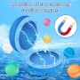 12 Piezas Globos Agua Reutilizables,globos de agua de llenado rápido CNMTCCO, bolas de chapoteo magnéticas de cierre automático,