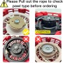 YGQ Rewind Starter Pull Start Assembly con cuerda de tracción GX160 para Honda GX120 GX160 GX200 28400-ZH8-013ZA 28400-ZH8-13YA,