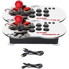 MT6 Retro Game Console with 2 Sturdy Classic Arcade Joysticks. 15000+ Games Pre-installed and 64GB Built-in, HDMI HD Output and