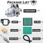 Jrisbo Carburador para Honda GCV160-OHC GCV160 GC160 GCV135 GC135 Cortacesped y Motor, Repuestos Cortacésped Partes GCV 160