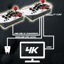 MT6 Retro Game Console with 2 Sturdy Classic Arcade Joysticks. 15000+ Games Pre-installed and 64GB Built-in, HDMI HD Output and