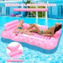 Herefun Colchoneta Piscina Adulto, Flotador Inflable Piscina Grande, Colchoneta Piscina Hinchable, Flotadores Piscina para