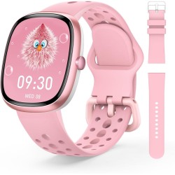 JoJoego Reloj Inteligente Niño, Pulsera Inteligente con 100+ Modos Deportivos, Podómetro, Frecuencia Cardíaca, Monitor de Sueño,
