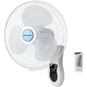 Orbegozo WF0242 Wall Fan, Remote Control, 3 Ventilation Speeds, Multi-Steerable Oscillating Head, Timer, 40 W, White